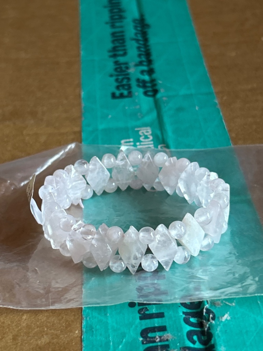 Adjustable Rose Quartz Princess Crystal Bracelet